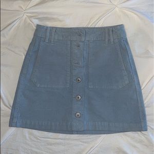 light blue skirt